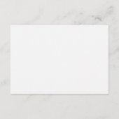 Witte minimale trouwkaart bijlage (Achterkant)