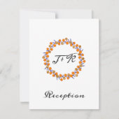 Witte minimalisme gouden trouw blauw marine kaart (Voorkant)