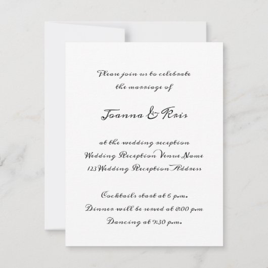 Witte minimalisme gouden trouw blauw marine kaart (Achterkant)