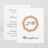 Witte minimalisme gouden trouw blauw marine kaart (Voorkant / Achterkant)