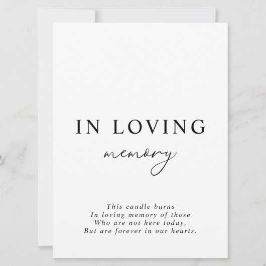 Witte minimalist bij het liefdevol huwelijksgeblog kaart (Voorkant)