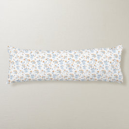 Witte minimalistische Boho Wildflower Pattern Lichaamskussen