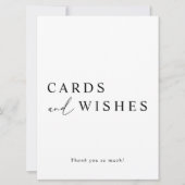 Witte minimalistische bruiloft en -taart kaart (Voorkant)