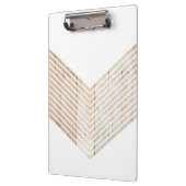 Witte minimalistische chevron met hout klembord (Links)