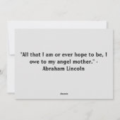 Witte minimalistische Moederdag Wenskaart Feestdagenkaart (Achterkant)