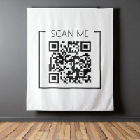 Witte Minimalistische QR-code Scan Me Zakelijk