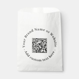 Witte Minimalistische QR | Schoon Professionele Sc Bedankzakje
