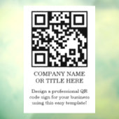 Witte Minimalistische Schone QR-code Ruitsticker Raamsticker (Vel 3)