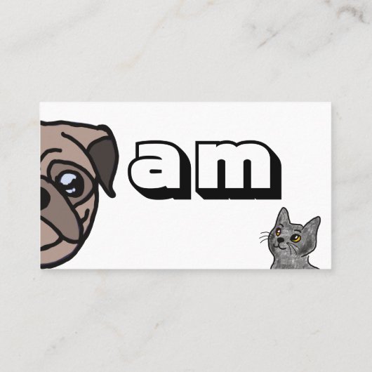 Witte, minimalistische tandwieltjes en tandwieltje visitekaartje (Achterkant)