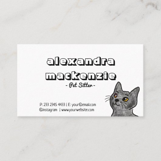 Witte, minimalistische tandwieltjes en tandwieltje visitekaartje (Voorkant)