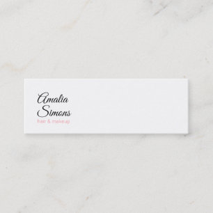 Witte minimalistische Visitekaartjes