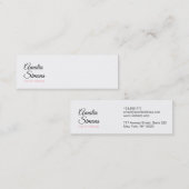 Witte minimalistische Visitekaartjes (Voorkant / Achterkant)