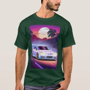 Witte Mitsubishi 3000GT Coastal Dreams grappige vr T-shirt
