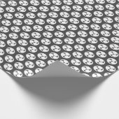 Witte mitsudomoe patroon traditionele japans cadeaupapier (Hoek)