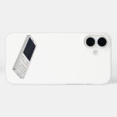 Witte mobiele telefoon Case-Mate iPhone case (Achterkant (horizontaal))