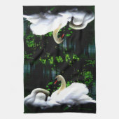 Witte modderwitjes theedoek (Verticaal)