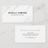 Witte moderne achtergrond visitekaartje (Voorkant / Achterkant)