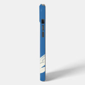 Witte moderne bloem aanpassen naam Case-Mate iPhone case (Achterkant / Links)