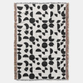 Witte Moderne Elegante Geometrische Tribal Deken (Voorkant Verticaal)