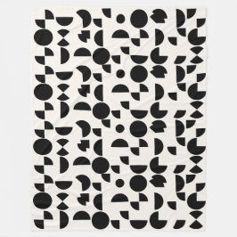 Witte Moderne Elegante Geometrische Tribal Fleece Deken