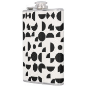 Witte Moderne Elegante Geometrische Tribal Heupfles (Links)