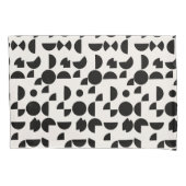 Witte Moderne Elegante Geometrische Tribal Kussensloop (Voorkant-Links)