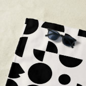 Witte Moderne Elegante Geometrische Tribal Strandlaken (In situ)