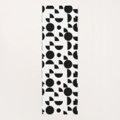 Witte Moderne Elegante Geometrische Tribal Yogamat (Achterkant)