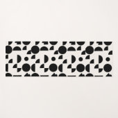 Witte Moderne Elegante Geometrische Tribal Yogamat (Voorkant (horizontaal))