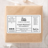 Witte moderne etiketten van bakken en lichaamseige (Insitu)