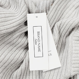 Witte Moderne Hang Labels Mini Visitekaartjes