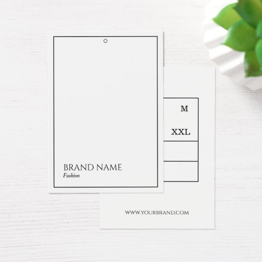 Witte Moderne Hang Labels Visitekaartje (Bureau)