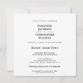 Witte Moderne Minimalistische Gelofte Vernieuwing Kaart (Achterkant)