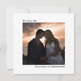 Witte Moderne Minimalistische Gelofte Vernieuwing  Kaart