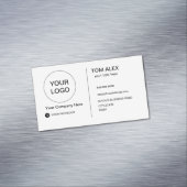 witte Moderne of om het even welke kleur Beroeps d Magnetisch Visitekaartje (Voorbeeld)