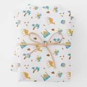 Witte Moderne Ramadan Eid Mubarak Gelukkig Eid Mos Inpakpapier Vel (In situ)