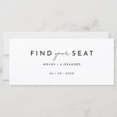 Witte Moderne Script Hangende Zitting Grafiek Head (Achterkant)