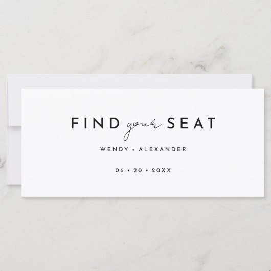 Witte Moderne Script Hangende Zitting Grafiek Head (Achterkant)