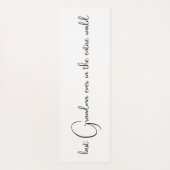 Witte Moderne Typografie Fotocollage Oma Yogamat (Achterkant)