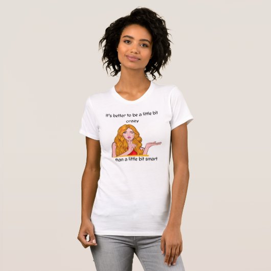 Witte moderne vrouwen T-shirt (Voorkant volledig)