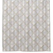 Witte moeder van Pearl met Gold Douchegordijn (Voorkant)