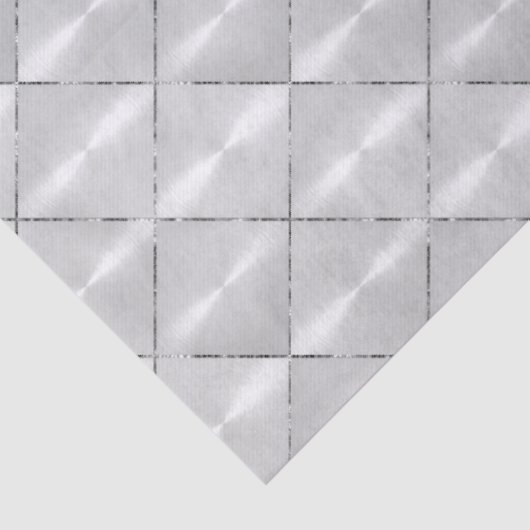 Witte moeder van Pearl met zilver Tissuepapier (Detail)