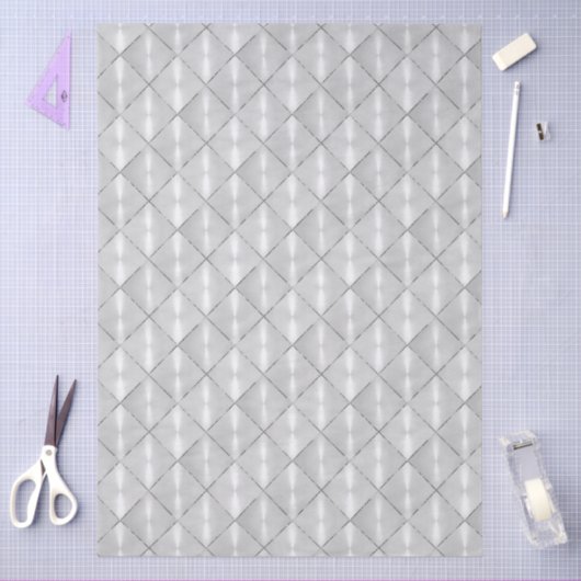 Witte moeder van Pearl met zilver Tissuepapier (Craft)