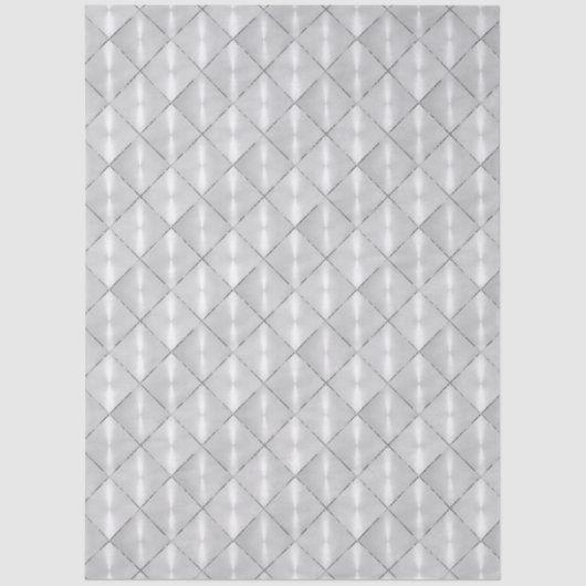 Witte moeder van Pearl met zilver Tissuepapier (Voorkant)