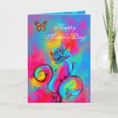 WITTE Moederdag EN BUTTERFLIES Kaart (Voorkant)