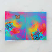 WITTE Moederdag EN BUTTERFLIES Kaart (Binnen)