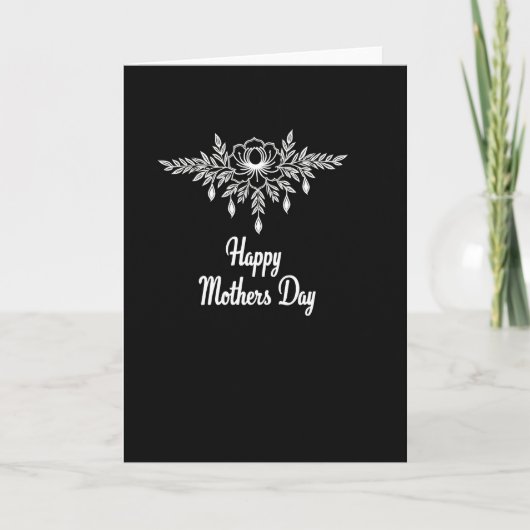Witte Moeders Dag Scriptkaart Kaart (Voorkant)
