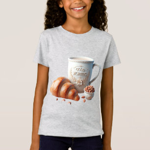 Witte Mok, croissant en amandel T-shirt
