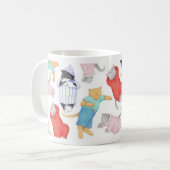 Witte mok met CATS PAJAMAS (Voorkant links)