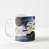 Witte Mok met een prachtig elektrisch gitaardecor (Links)